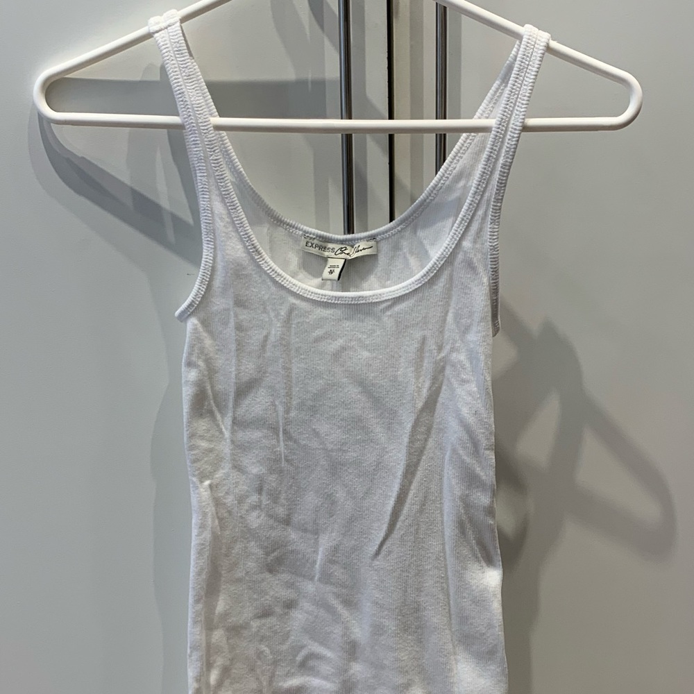 white tank top